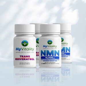2 bottles of 60 NMN Capsules & 2 bottles of 60 Trans Resveratrol Capsules - $169!